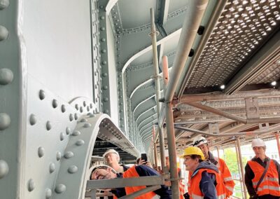 Baustellenbesichtigung Eisenbahnviadukt Chemnitz